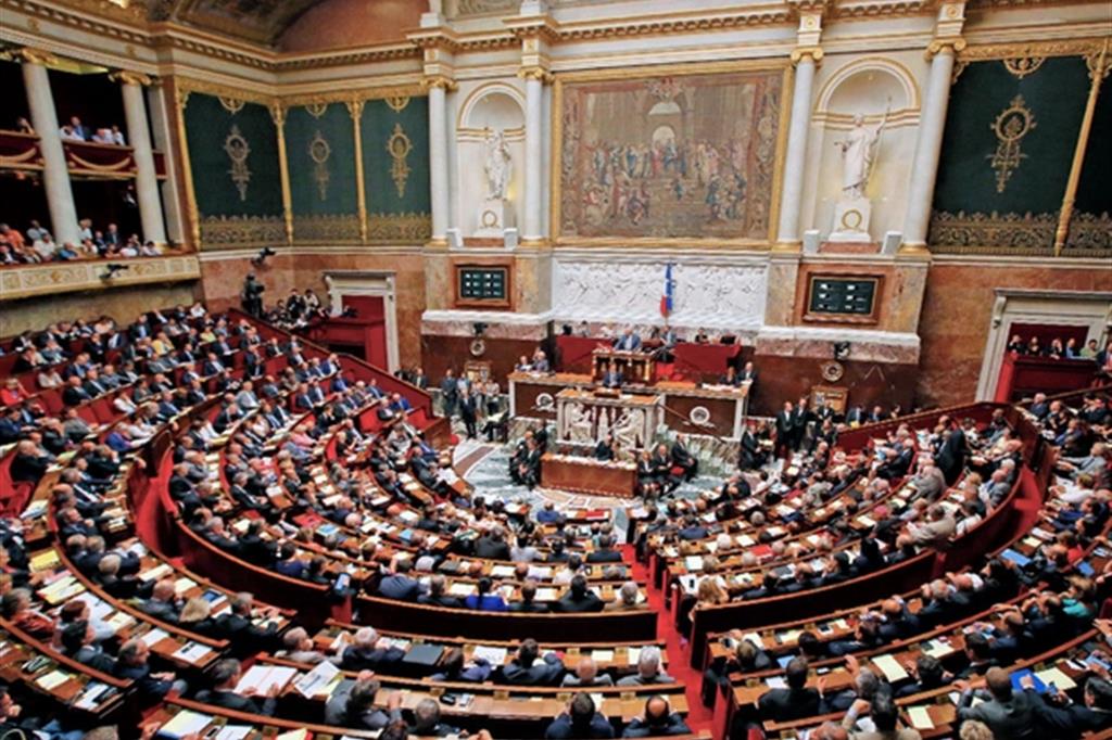 L'Assemblea nazionale francese a Parigi