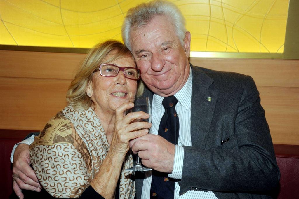 Pietro Marzotto con la moglie Anna in una foto del 2012 (Fotogramma)