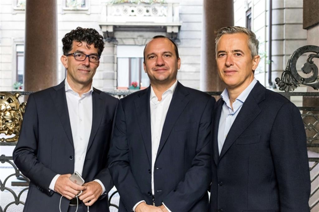 Nella foto da sinistra Marco Celani (ad), Manuel Zanola (co-founder e cto) e Davide Scarantino (founder)