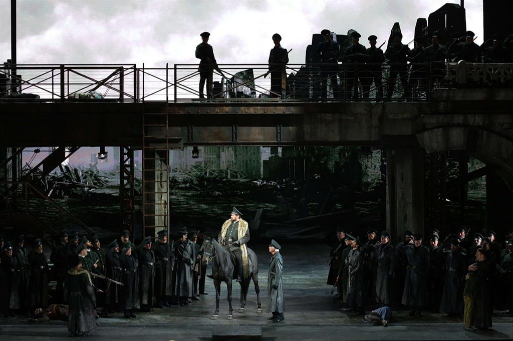 Una scena di "Attila" di Giuseppe Verdi che ha aperto la stagione del Teatro alla Scala (Brescia/Amisano - Teatro alla Scala)