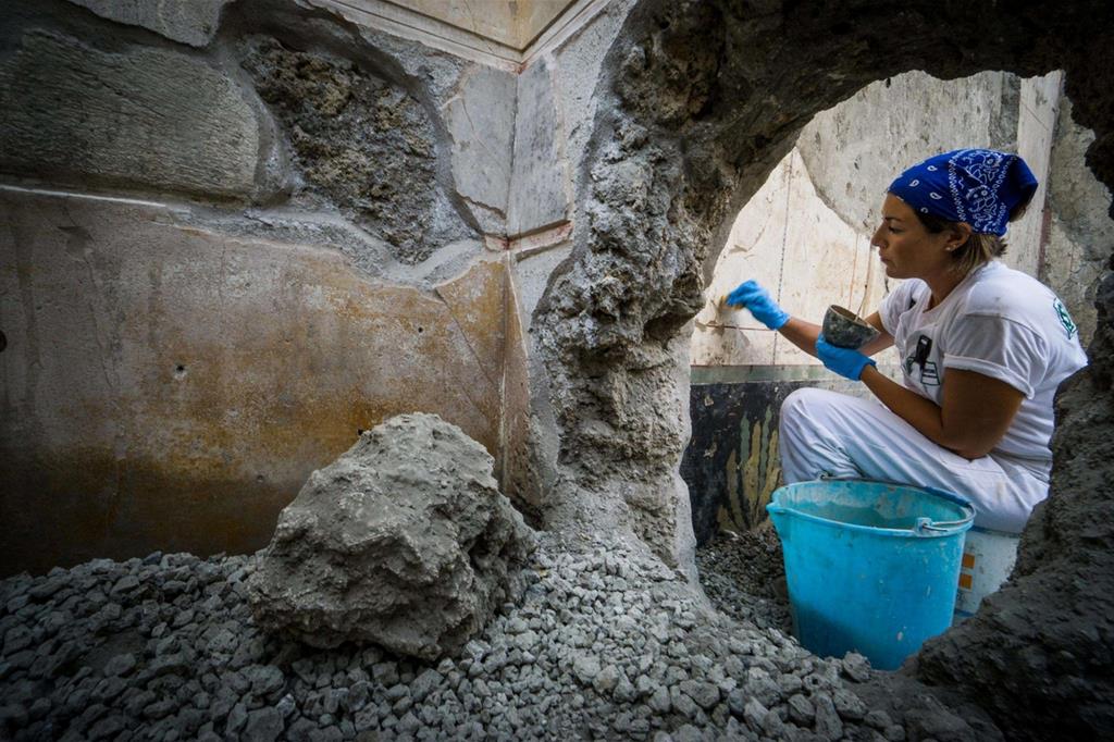 Gli scavi archeologici nella Regio V di Pompei (Ansa/Cesare Abate) - 
