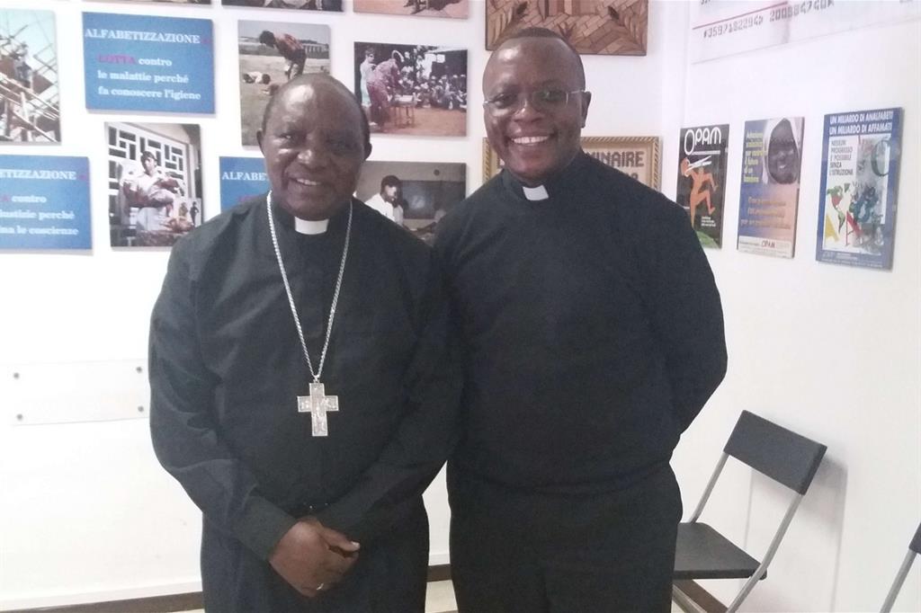Monsignor Melchisedech e don Robert Ngongi