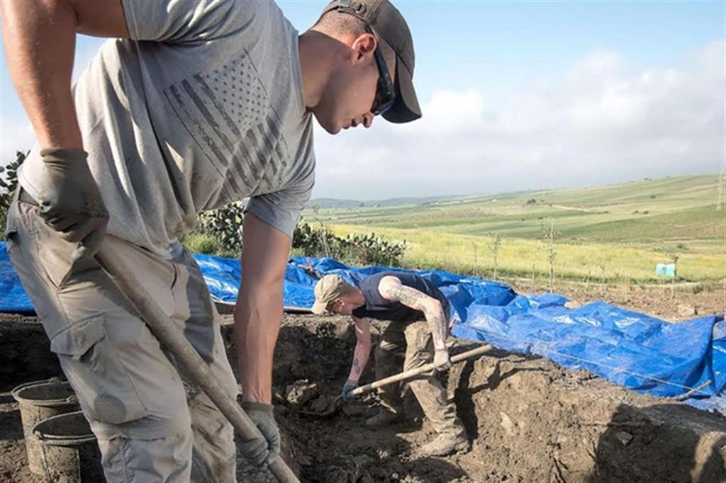 Gli scavi a Santa Ninfa che hanno impegnato 45 soldati del Dipartimento della Difesa