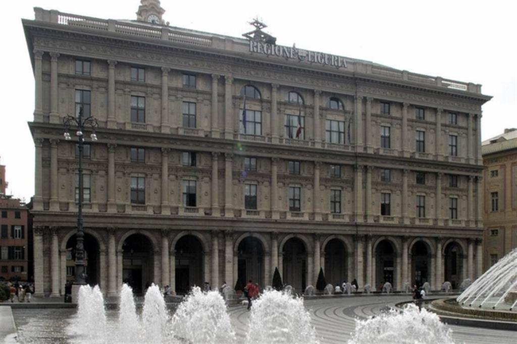 La sede della Regione Liguria a Genova
