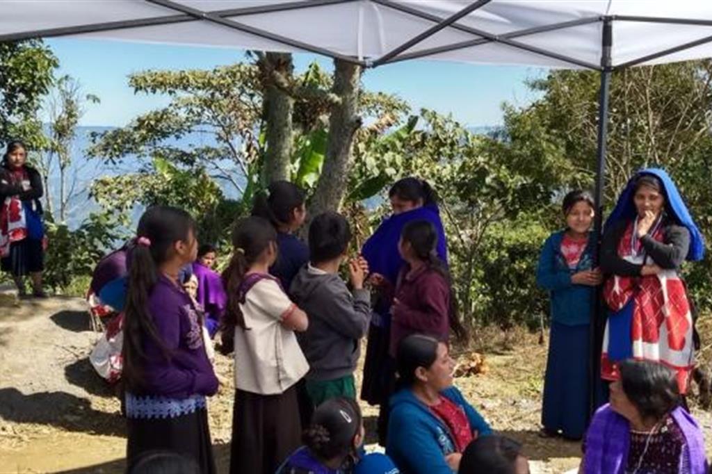 Indigeni sfollati in Chiapas