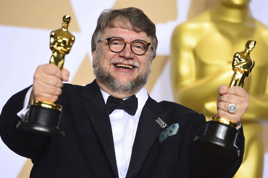 A Guillermo Del Toro l'Oscar per la miglior regia e per il miglior film, «La forma dell'acqua» (Ansa)