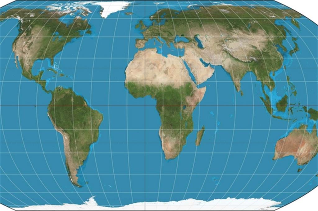 Ora sulle mappe la Terra è tale e quale