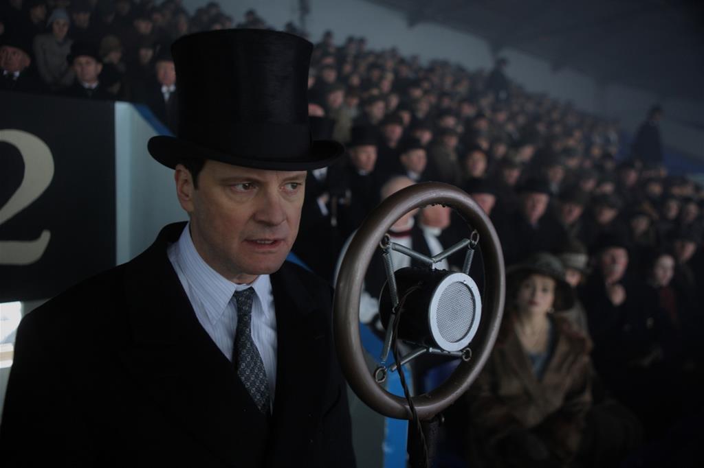 Unascena del film "Il discorso del re" ("The Kings Speech") del regista Tom Hooper, con Colin Firth (Ansa)