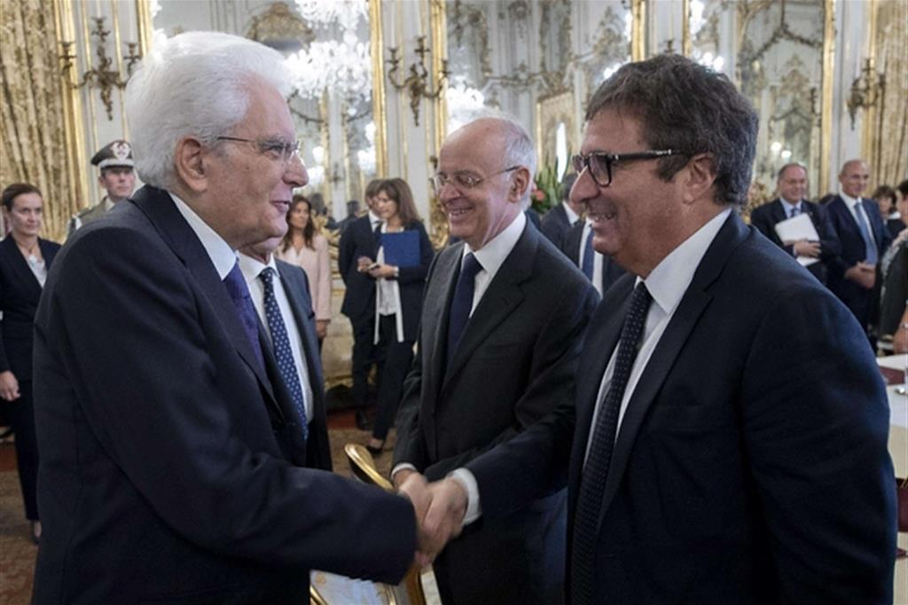 Il presidente Mattarella si congratula con il neo eletto Ermini