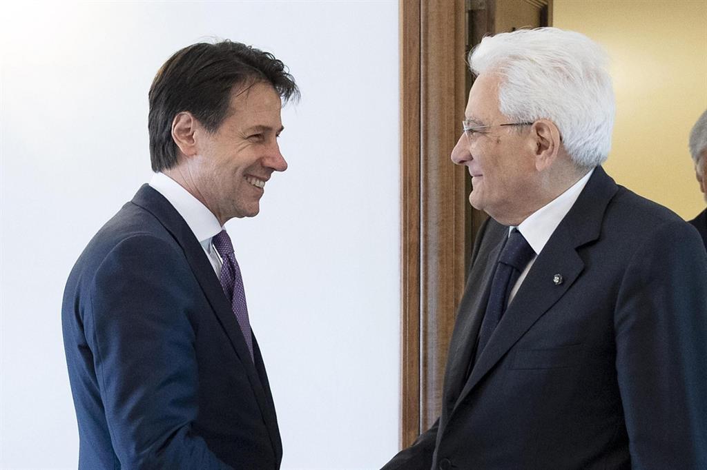 Il presidente Mattarella con il premier Conte (ANSA/Francesco Ammendola - Ufficio per la Stampa e la Comunicazione della Presidenza della Repubblica)