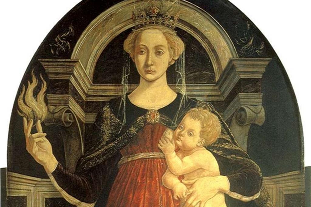 “La Carità” di Piero del Pollaiolo, dipinto conservato agli Uffizi