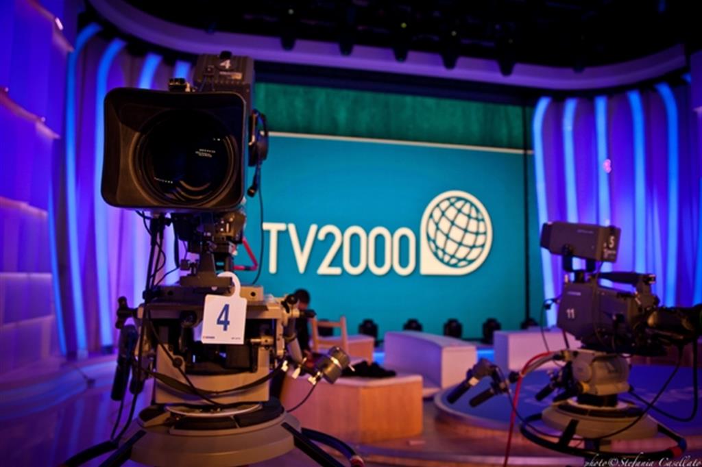 Gli studi di Tv 2000, l'emittente dei cattolici italiani al canale 28 del Dtt