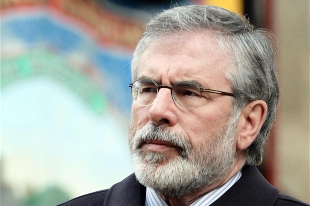 Il leader del partito repubblicano nordirlandese dello Sinn Fein, Gerry Adams