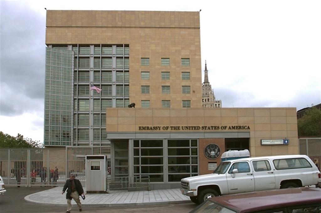 La sede dell'ambasciata russa a Mosca