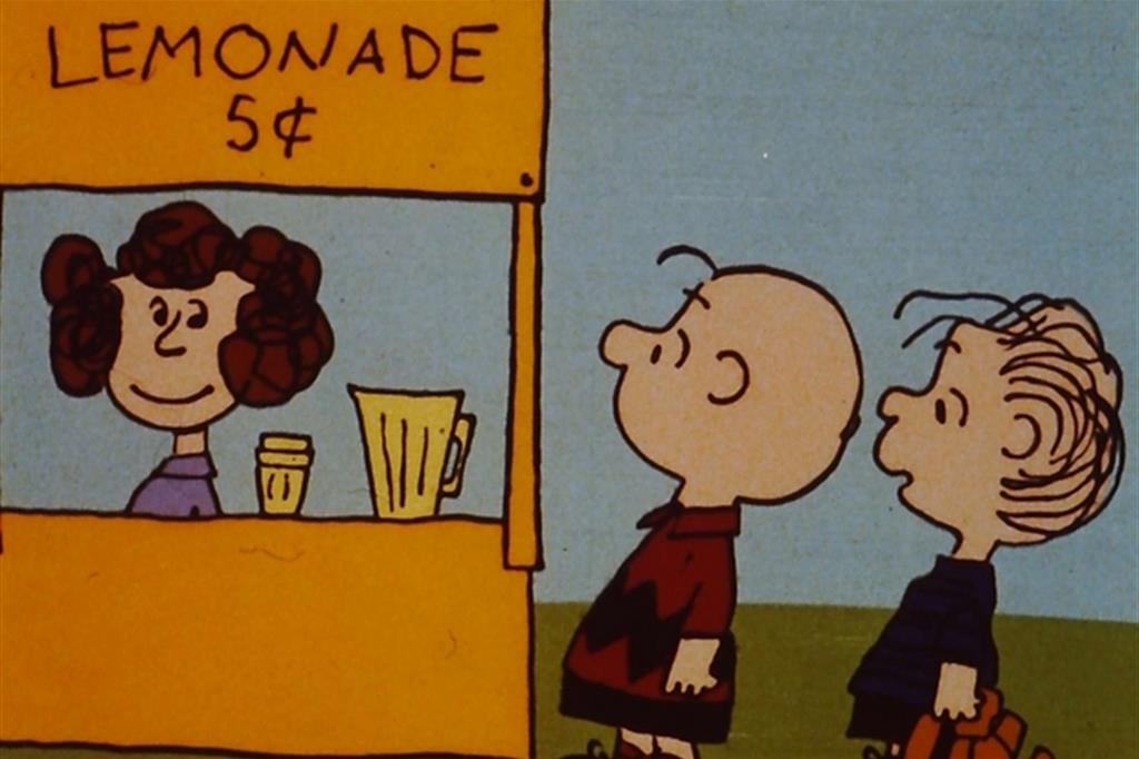 Una delle celebri strisce di Peanuts (tratta dal blog Aaug che riporta le vignette celebrio chi Charles M. Schultz)