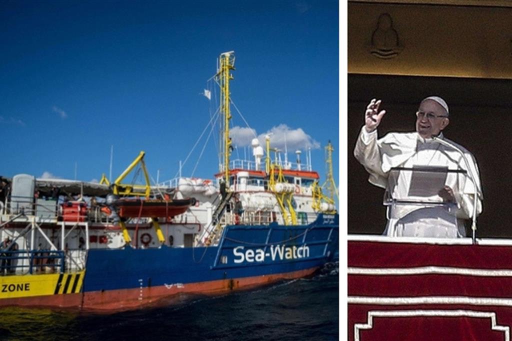 «I migranti a bordo rifiutano il cibo». L'appello del Papa ai leader europei