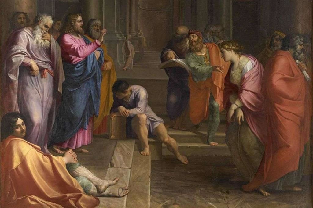 Agostino Carracci, Cristo e l'adultera