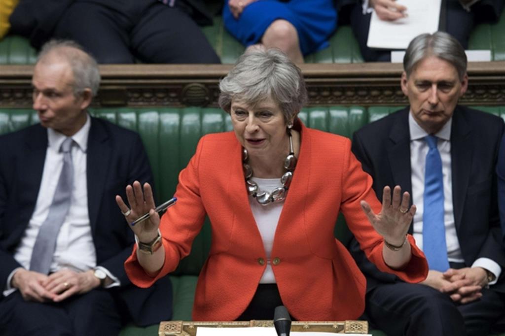 La premier Theresa May torna in Aula martedì per il voto decisivo su Brexit (Ansa)