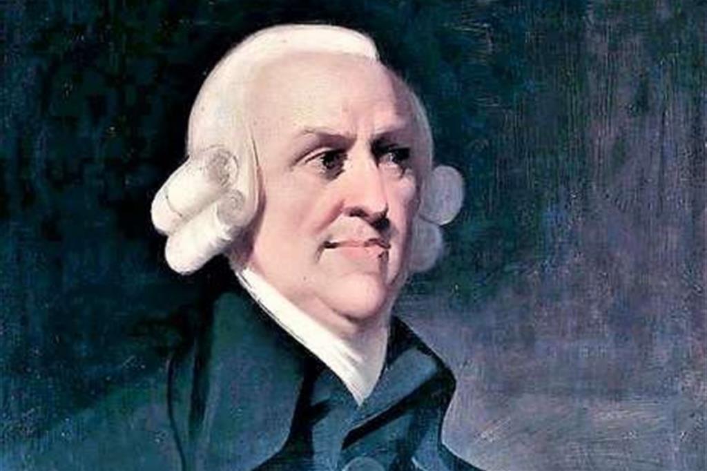 Un noto ritratto anonimo di Adam Smith, economista scozzese (1723 1790)