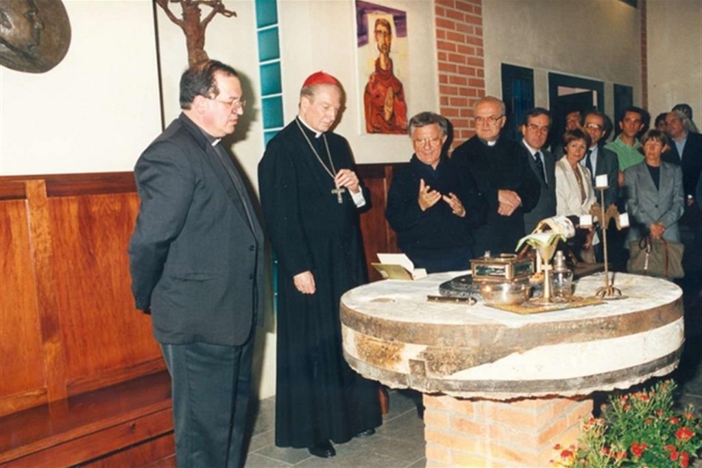 Milano, l’inaugurazione di Cascina Molino Torrette nel 1995 con il cardinal Martini