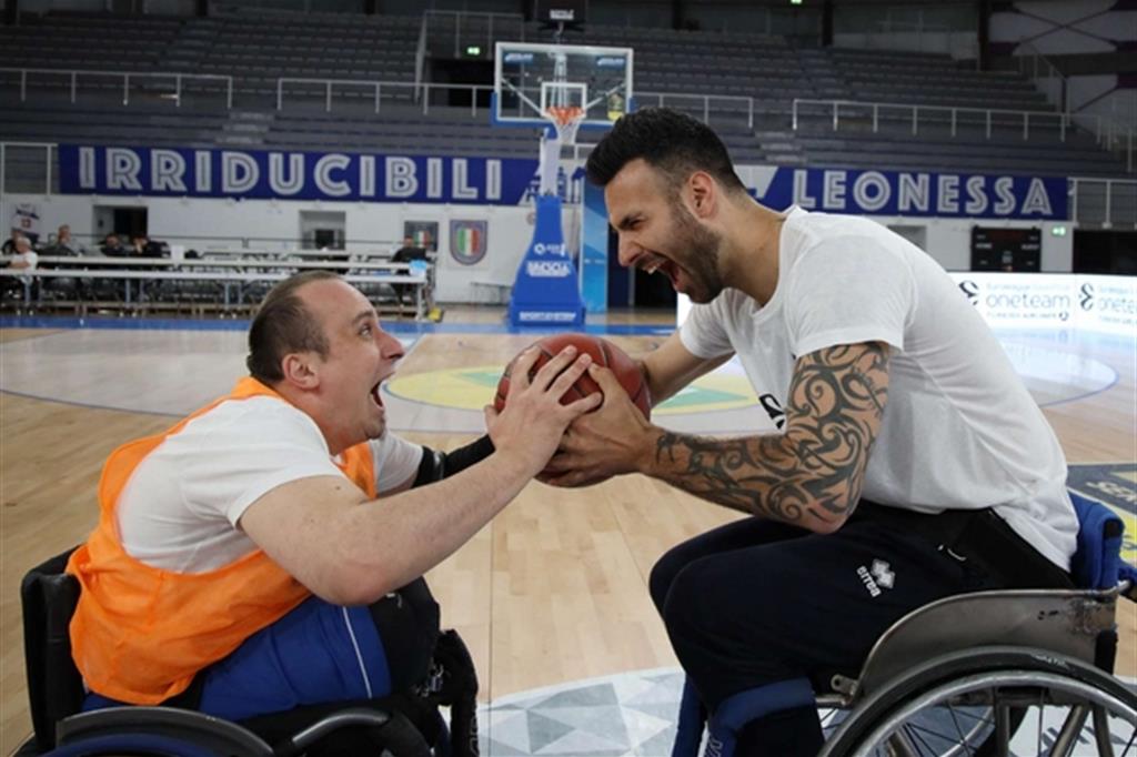 Brian Sacchetti, impegnato nel progetto One Team per le persone disabili (sito Basket Brescia)