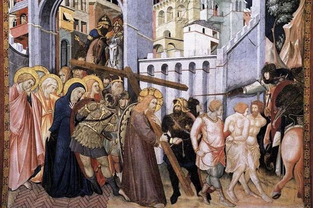 Pietro Lorenzetti, Andata al Calvario