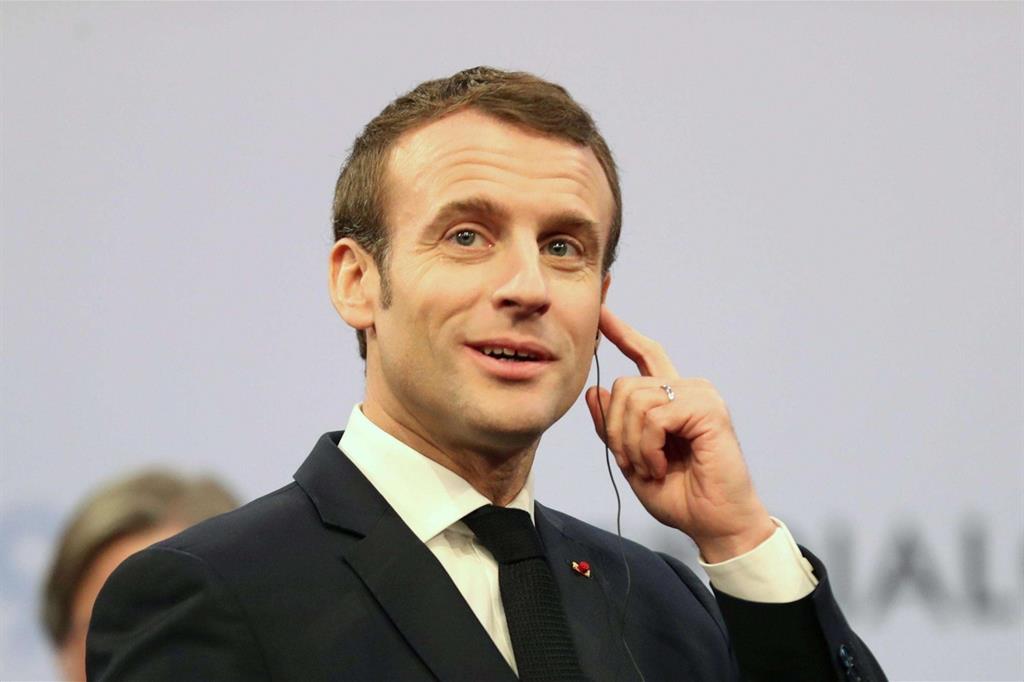 Il presidente francese Emmanuel Macron (Ansa)