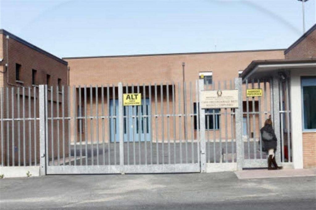 Il carcere di Rieti dove alcuni giorni fa si è consumata una rissa tra detenuti