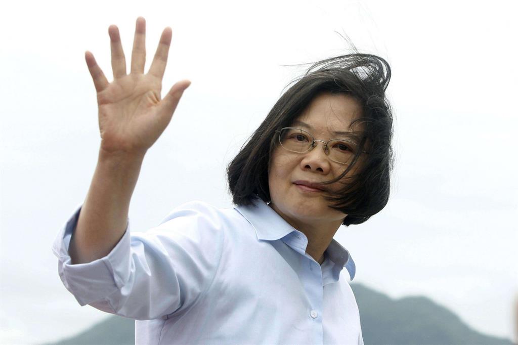 La presidente di Taiwan, Tsai Ing-wen (Ansa)
