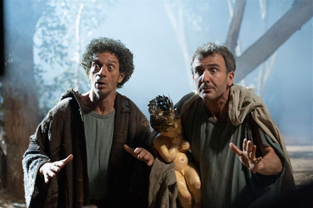 Salvio Ficarra e Valentino Picone in una scena de "Il primo Natale"
