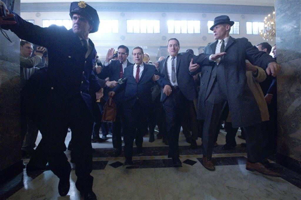 Una foto della pellicola “The Irishman”, di Martin Scorsese, ieri alla Festa del cinema di Roma / Ansa - Ufficio stampa