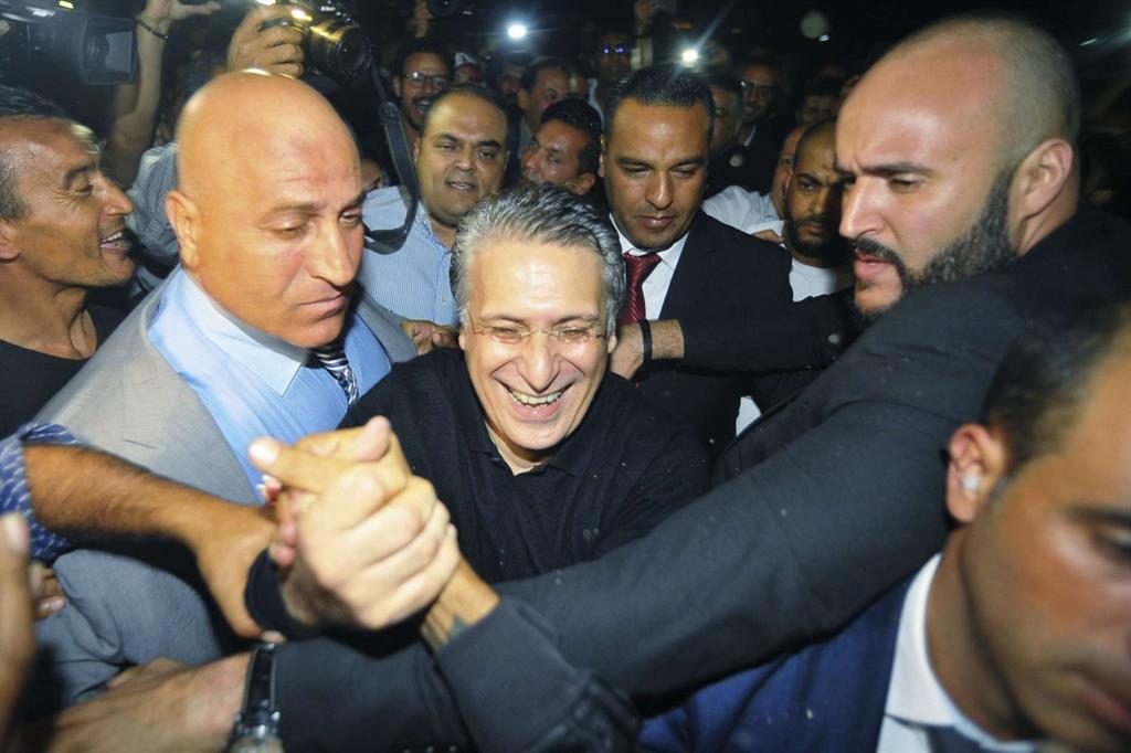 Il magnate Nabil Karoui è stato scarcerato ieri sera (Ap)