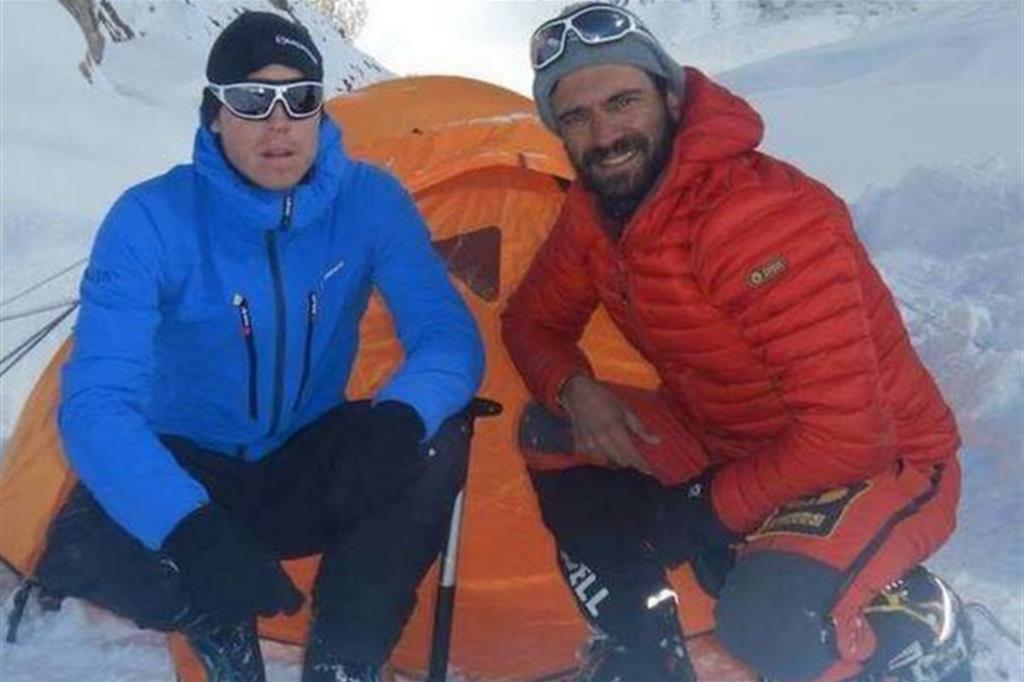 I due alpinisti scomparsi tra i ghiacciai del Nanga Parbat (dal profilo Facebook di Daniele Nardi)