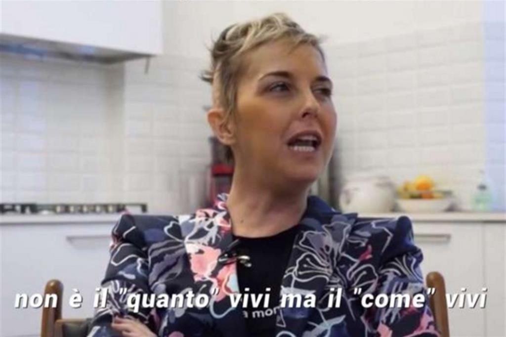 Un frame del video di Nadia Toffa trasmesso martedì 1 ottobre su Italia1