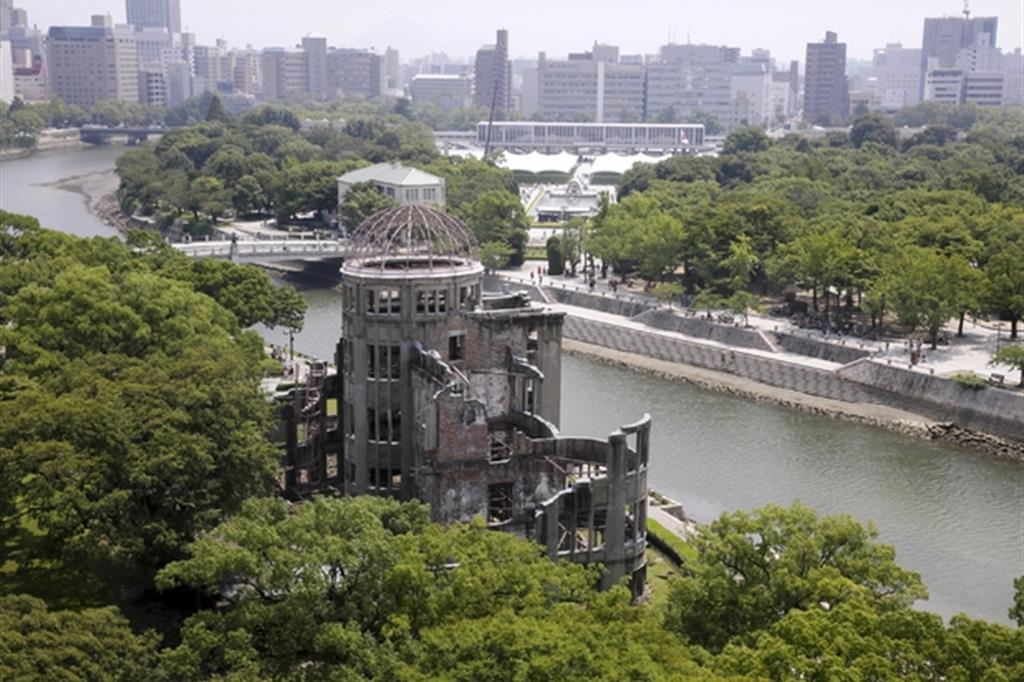 Il "Memoriale della pace" a Hiroshima, una della tappe della vista di Francesco in Asia (Ansa)