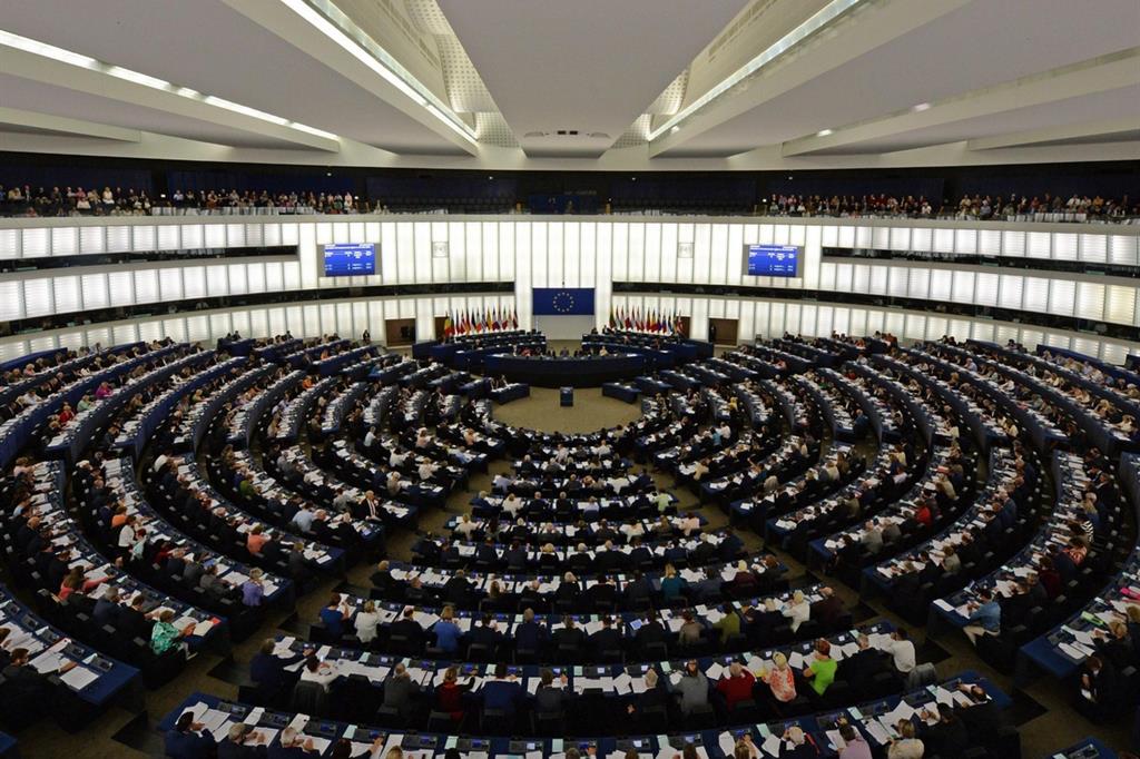 Una sessione plenaria del Parlamento europeo a Strasburgo (Ansa)