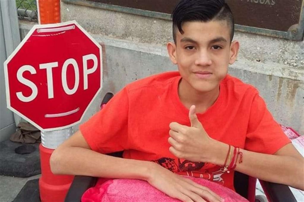 Axel, 14 anni, poco prima di attraversare il ponte di Matamoros e raggiungere gli Usa
