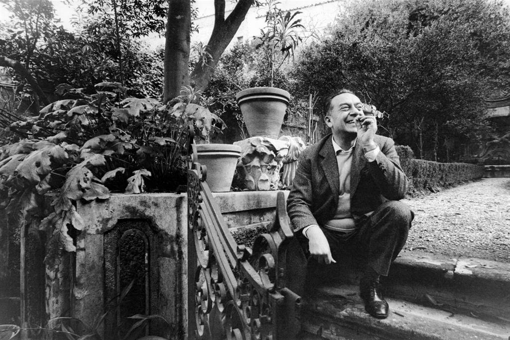 Renato Guttuso a Salita del Grillo. Roma, 1964 foto Paolo Di Paolo © Archivio Paolo Di Paolo - 