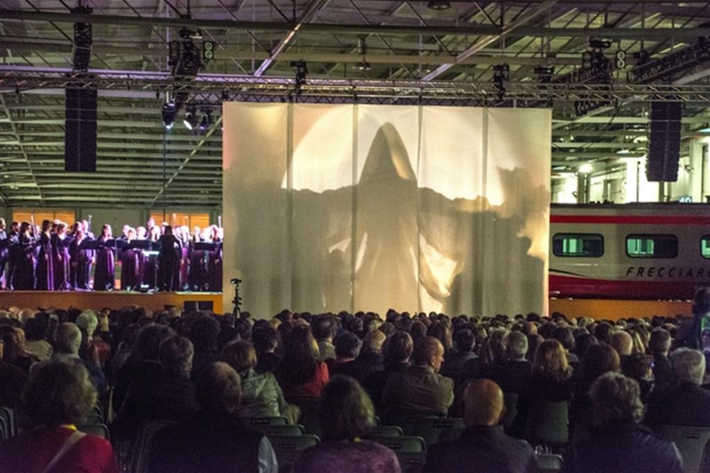 Inaugurazione del festival biblico, momenti dello spettacolo con il Coro Coenobium Vocale. (Foto: Giorgio Boato)
