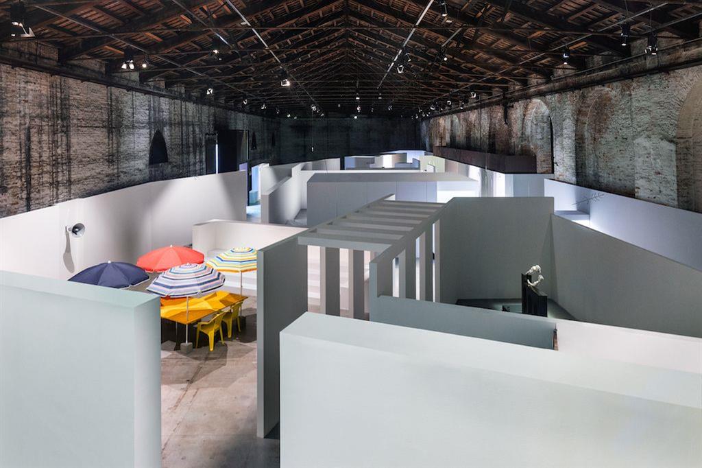 Una vista dall'alto del Padiglione Italia alla Biennale d'arte 2019
