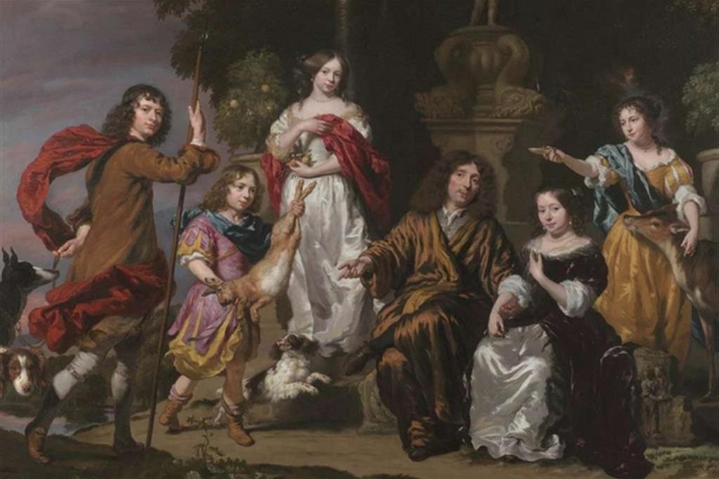 Nicolaes Maes, "Ritratto di famiglia" (1675-76)