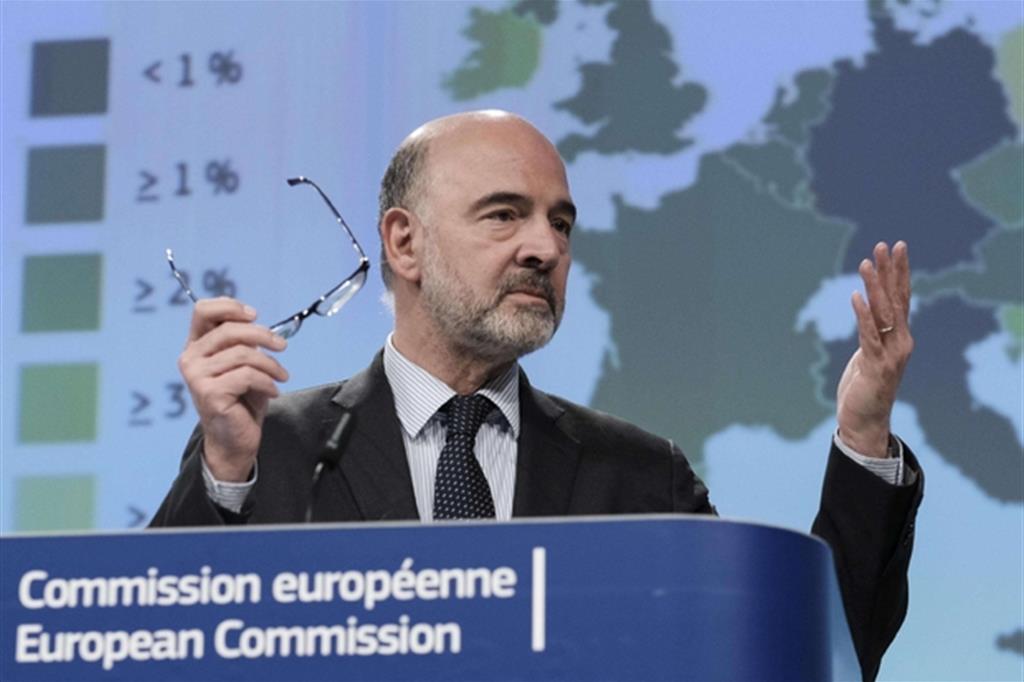 Il commissario Ue agli Affari economici, Pierre Moscovici