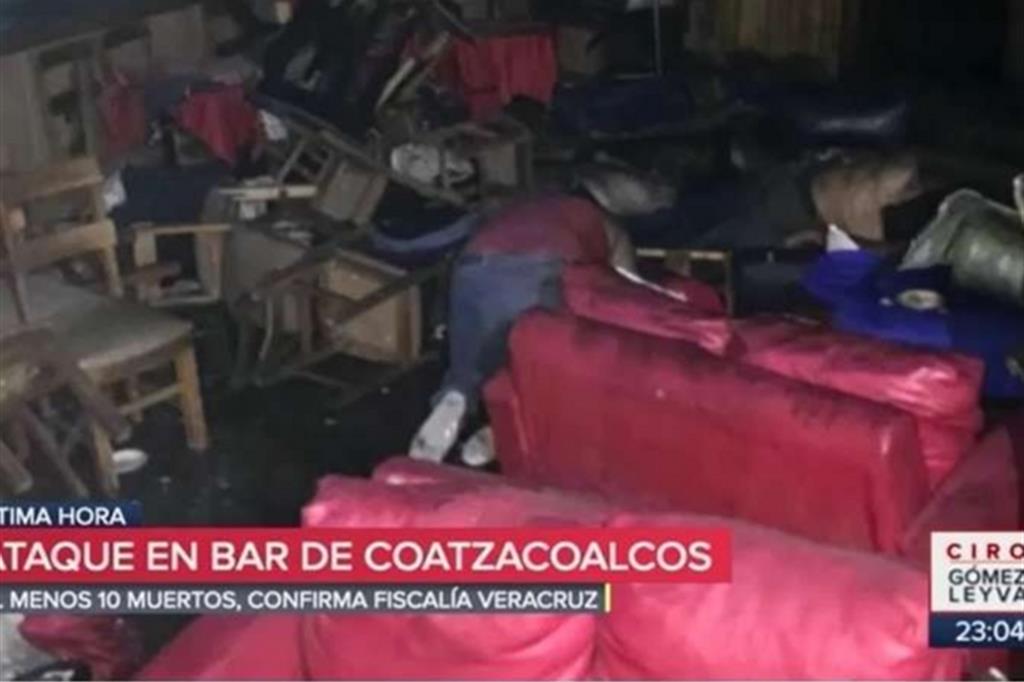 Il locale della strage vicino Veracruz in Messico
