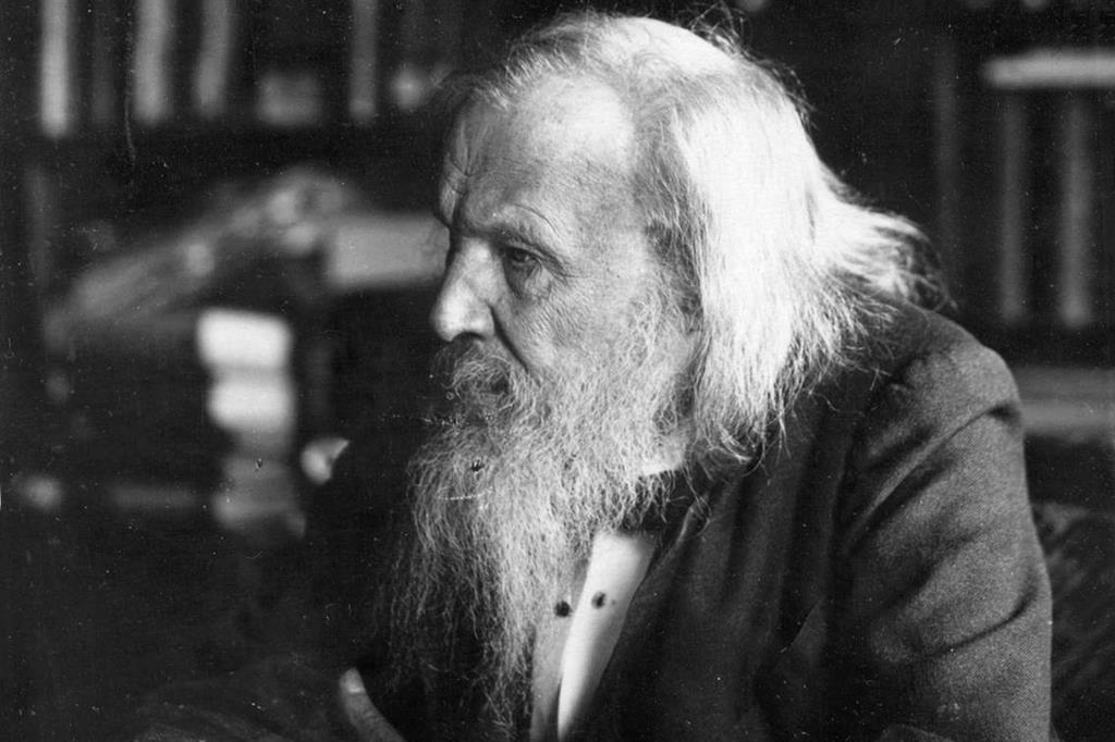 Dmitrij Ivanovič Mendeleev nel 1890 circa (WikiCommons)