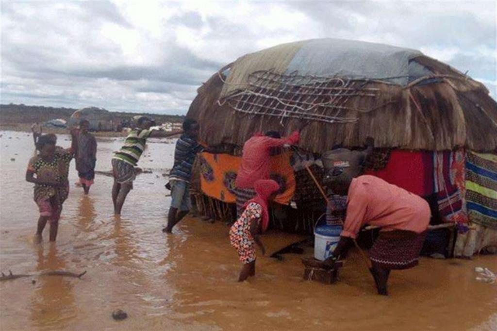 Un villaggio inondato dalle piogge nella diocesi keniana di Marsabit
