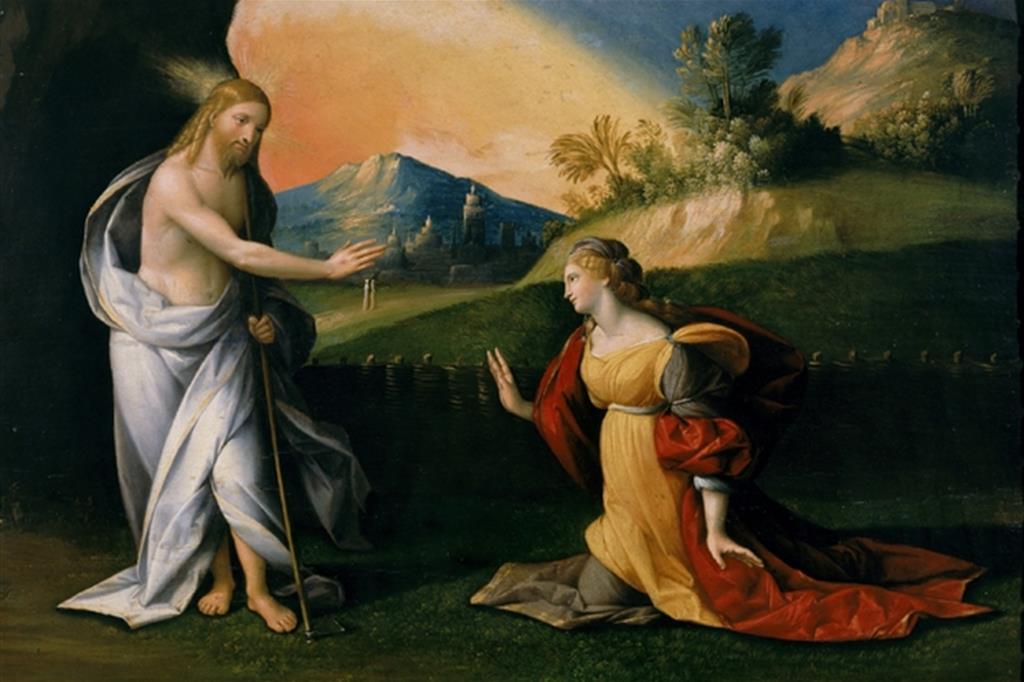 Maria Maddalena. Noli me tangere, opera di Benvenuto Tisi da Garofalo conservata nella Pinacoteca Nazionale di Ferrara