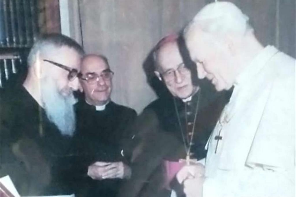 La visita di san Giovanni Paolo II a Loreto l'( settembre 1979, quando padre Stanislao era rettore del santuario