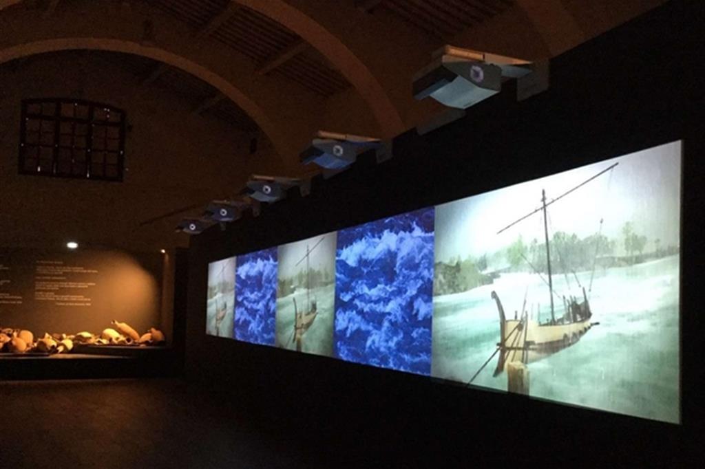 L’allestimento del nuovo “Museo delle navi antiche” di Pisa