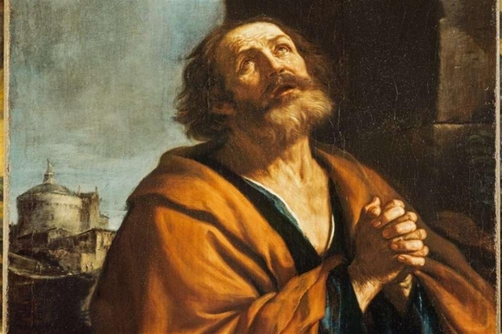 “San Pietro penitente” del Guercino (1639), conservato alla National Gallery of Scotland