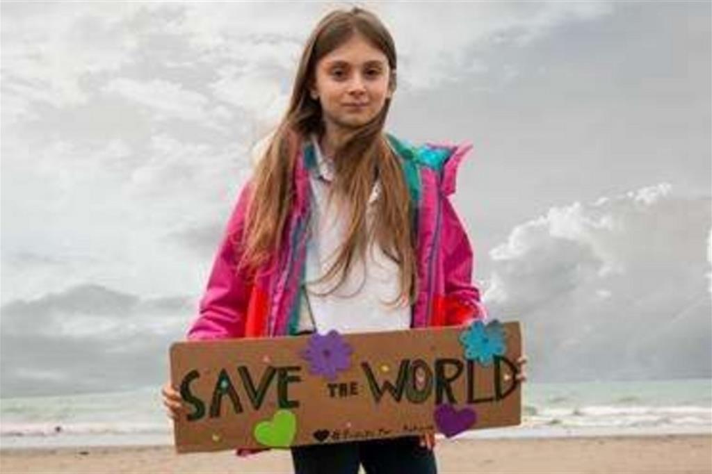 La piccola Alice, 9 anni, di Nettuno, sarà in corteo per l'ambiente